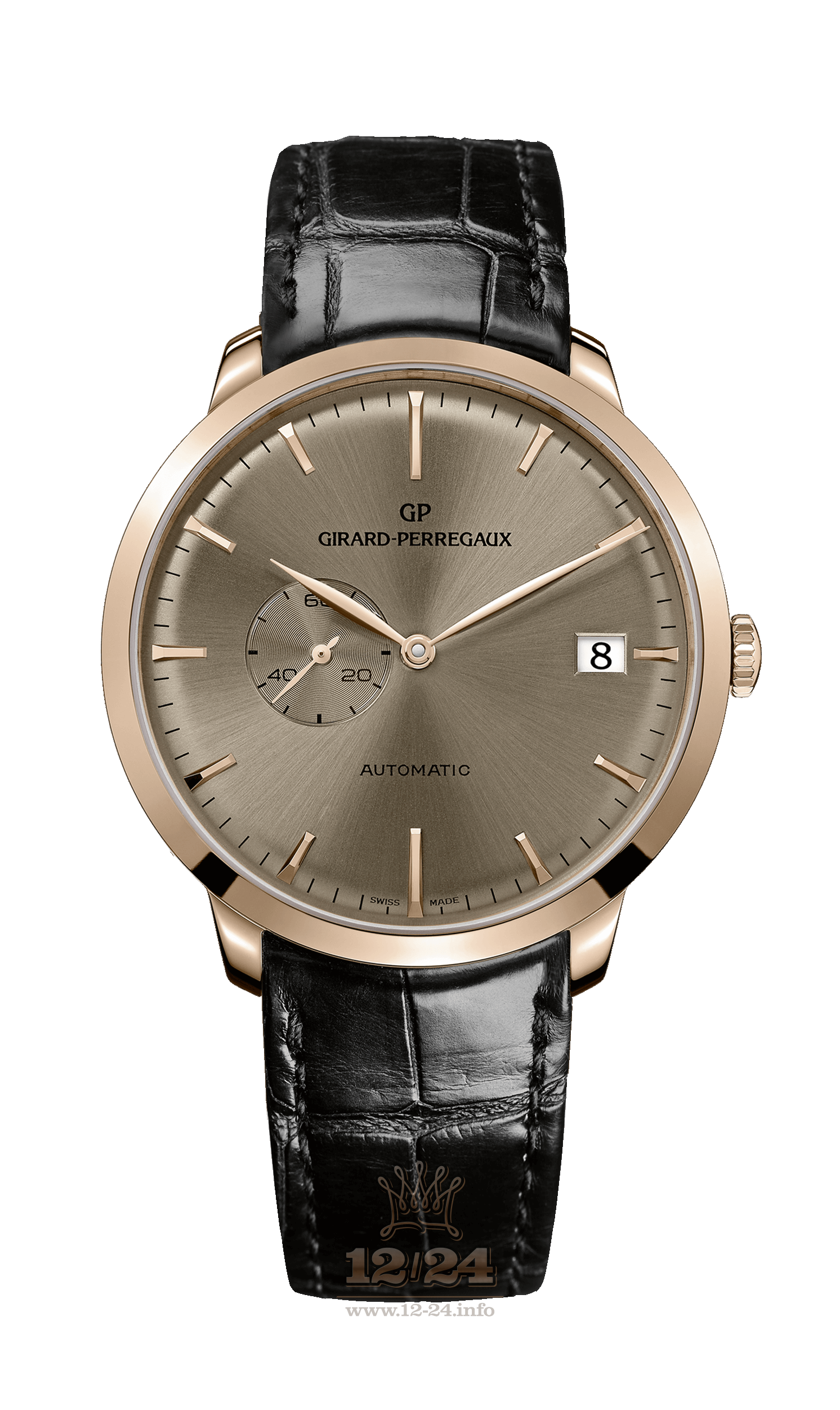 Girard Perregaux 1966 Watch 49543-52-B31-BK6A Pink gold Case Brown (chocolate) Dial
