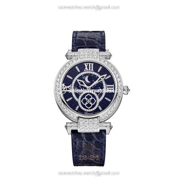 Chopard Imperiale Watch 384246-1002 36 mm White gold Case Dark blue Dial