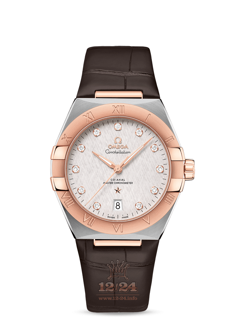 Omega Constellation Watch 131.23.39.20.52.001 39 mm Stainless steel Pink gold Case Gray Dial
