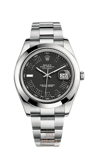 Rolex Datejust Watch 116300-0006 41 mm Stainless steel Case Black Dial
