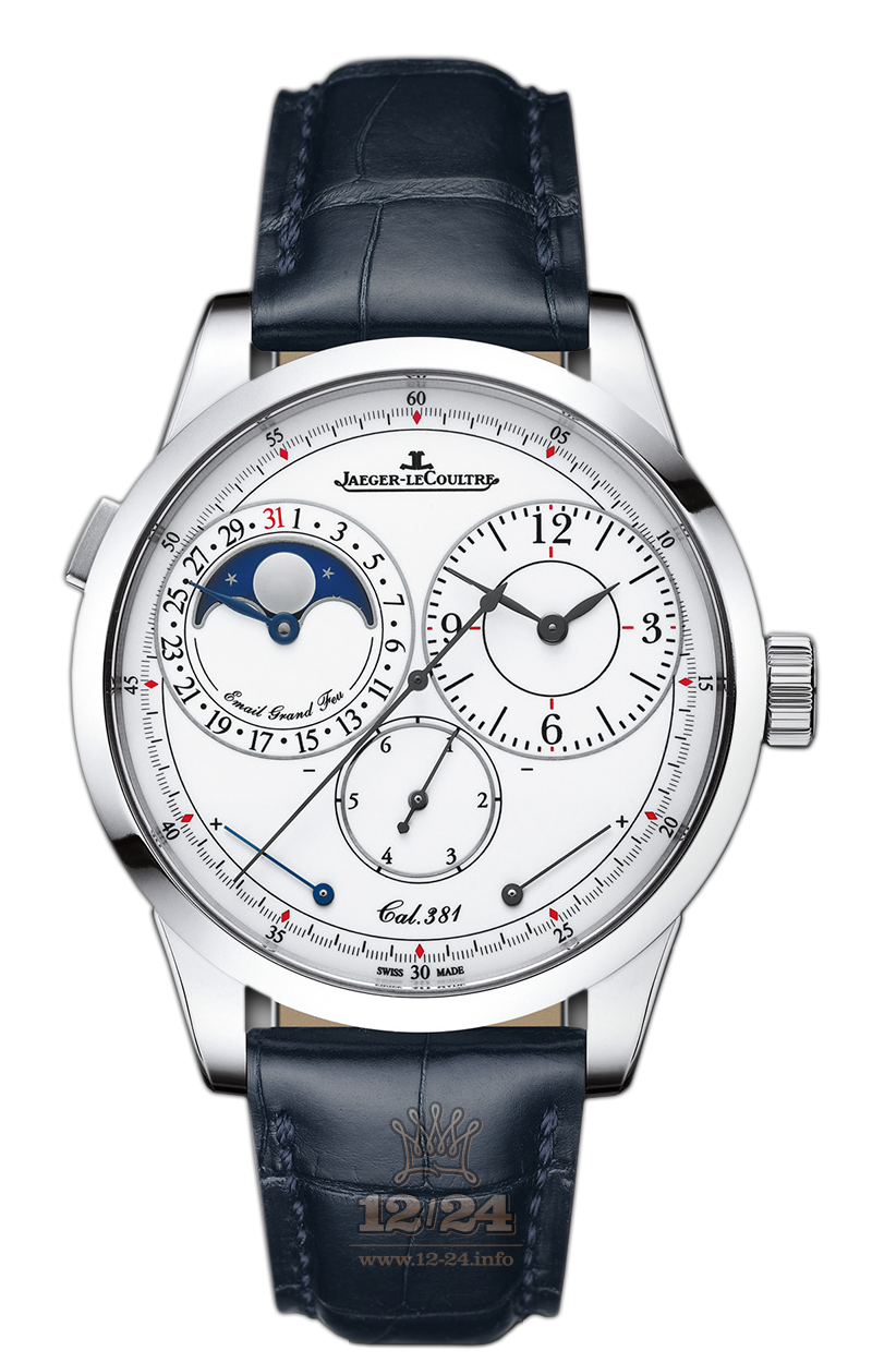 Jaeger-LeCoultre Duometre Watch 60435E1 40 mm White gold Case White Dial