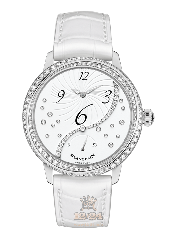 Blancpain Women Watch 3650A-4528-55B 37 mm Stainless steel Case White Dial