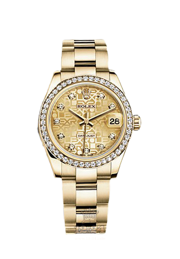 Rolex Datejust Watch 178288-0084 31 mm Yellow gold Case Golden Dial