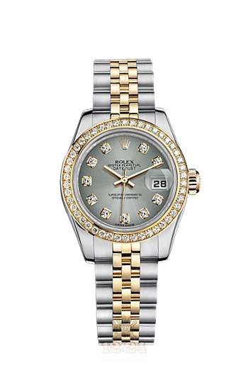 Rolex Lady-Datejust Watch 179383-0029 26 mm Steel / Yellow gold Case Silver Dial