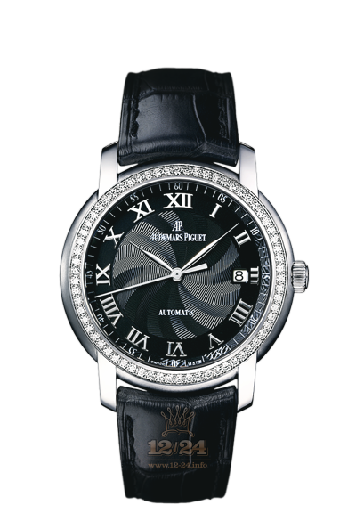 Audemars Piguet Jules Audemars Watch 15140BC.ZZ.A002CR.03 39 mm White gold Case Black Dial