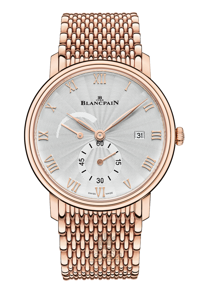 Blancpain Villeret Watch 6606A-3642-MMB 40 mm Red gold Case White Dial