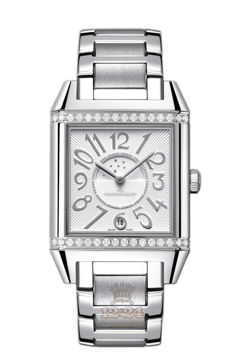 Jaeger-LeCoultre Reverso Squadra Watch 7058120 42 mm Stainless steel Case Silver Dial