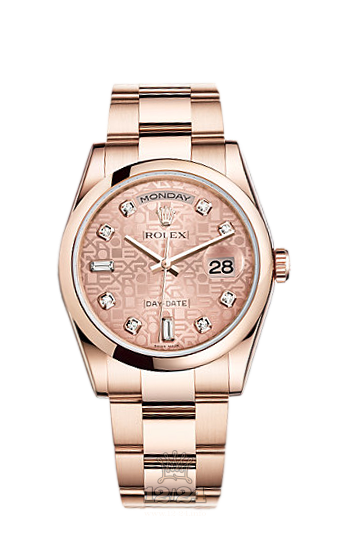 Rolex Day-Date Watch 118205f-0062 36 mm Pink gold Case Pink Dial
