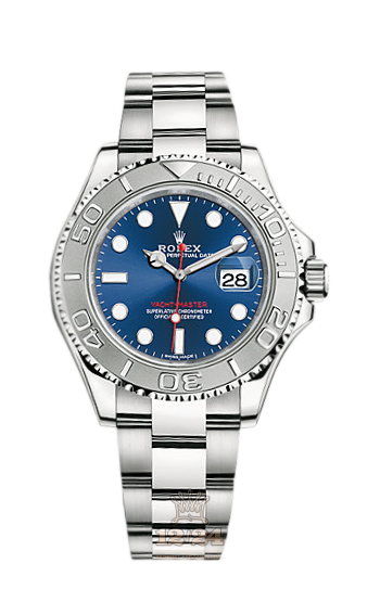 Rolex Yacht-Master Watch 116622-0001 40 mm Stainless steel Platinum Case Dark blue Dial