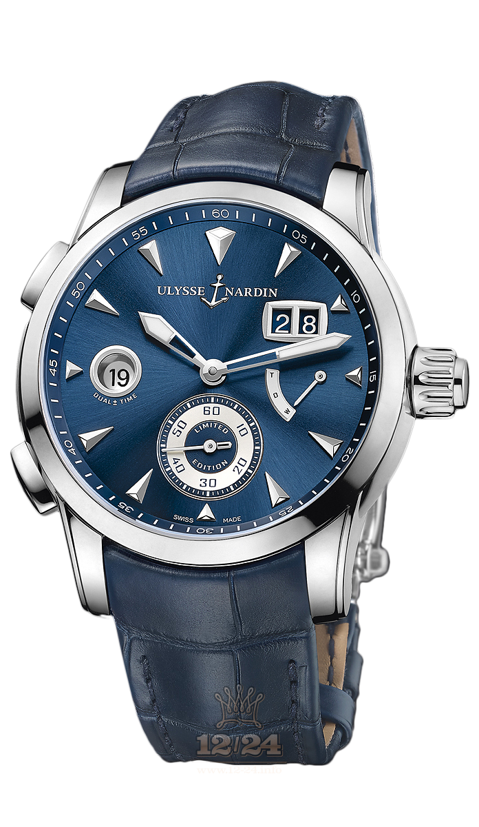 Ulysse Nardin Classic Watch 3243-132LE/BQ 42 mm Stainless steel Case Blue Dial