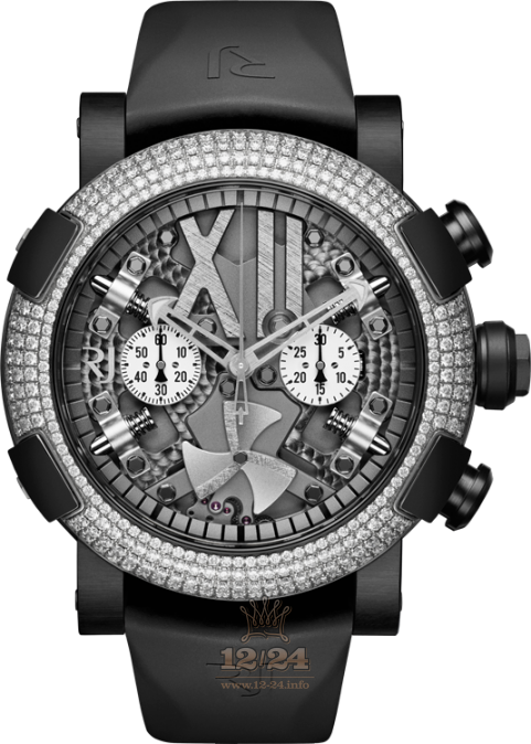 Romain Jerome Sea Watch RJ.T.CH.SP.002.03 50 mm Stainless steel PVD coating Case Black Gray Dial