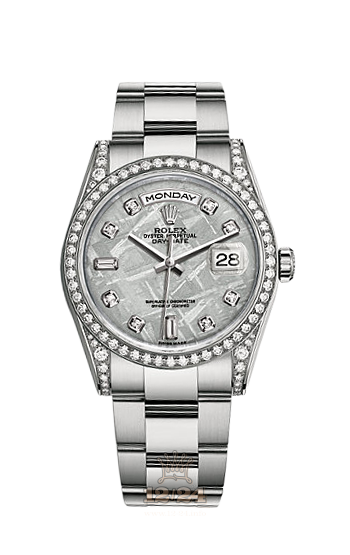 Rolex Day-Date Watch 118389-0105 36 mm White gold Case Silver Dial