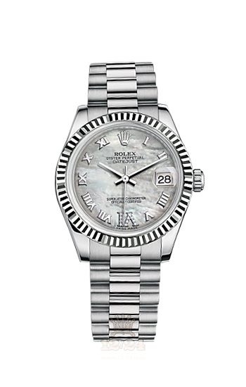 Rolex Datejust Watch 178279-0073 31 mm White gold Case White Dial