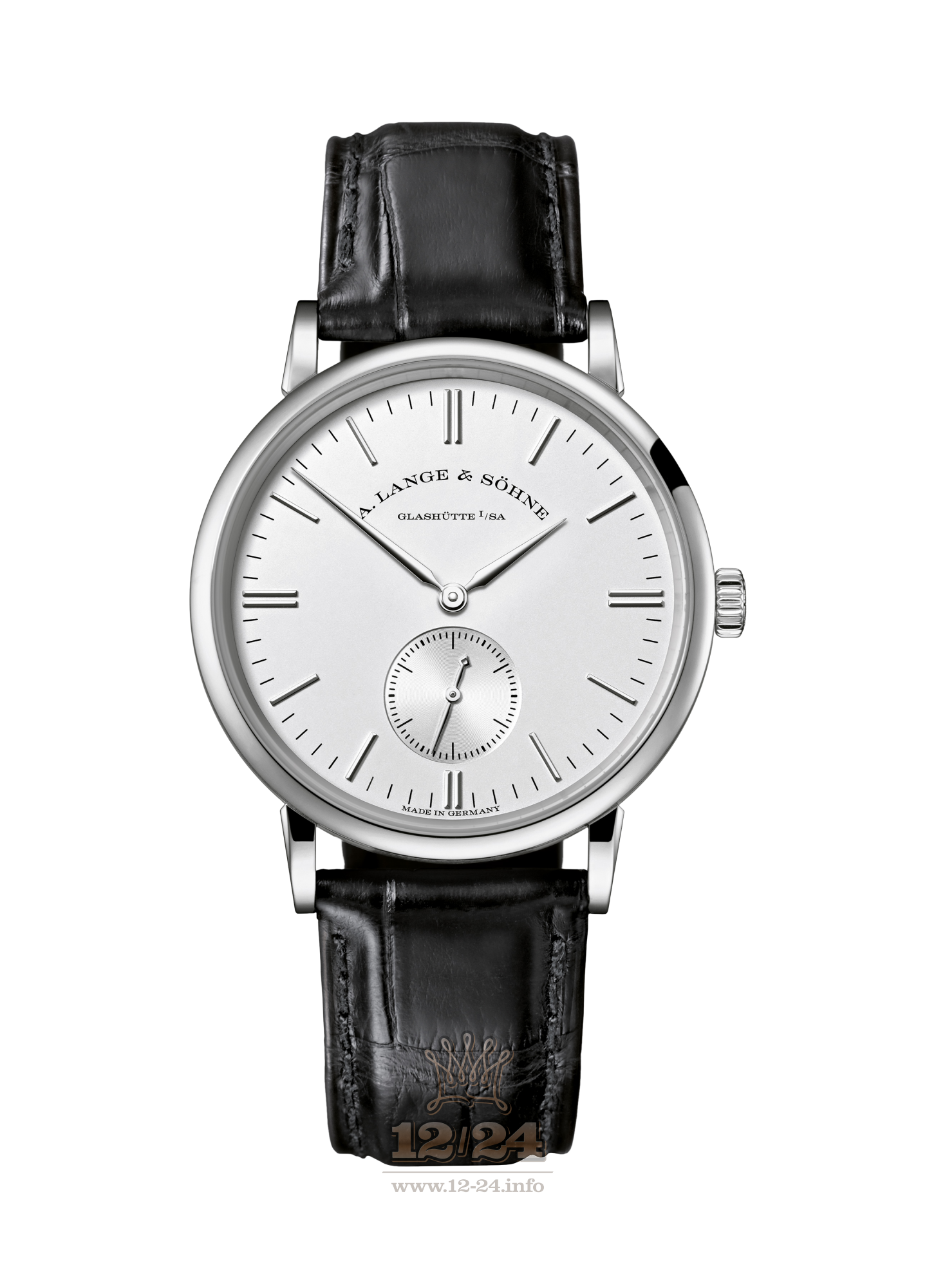 A.Lange & Sohne Saxonia Watch 219.026 35 mm White gold Case White Silver Dial
