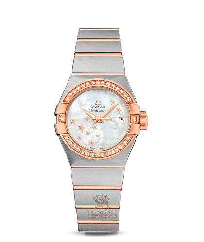 Omega Constellation Watch 123.25.27.20.05.002 27 mm Steel / Pink gold Case White Dial