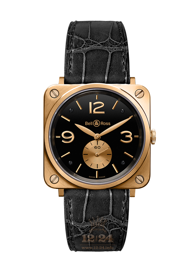 Bell & Ross Instruments Watch BRS-PKGOLD-BLACK_D 39 mm Pink gold Case Black Dial