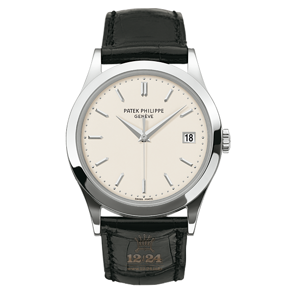Patek Philippe Calatrava Watch 5296G-010 38 mm White gold Case White Dial