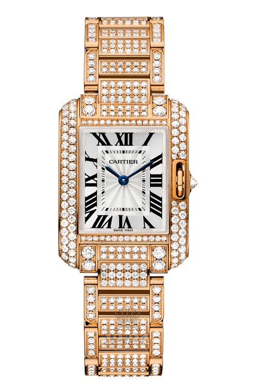 Cartier Tank Watch HPI00558 30 mm Pink gold Case Silver Dial