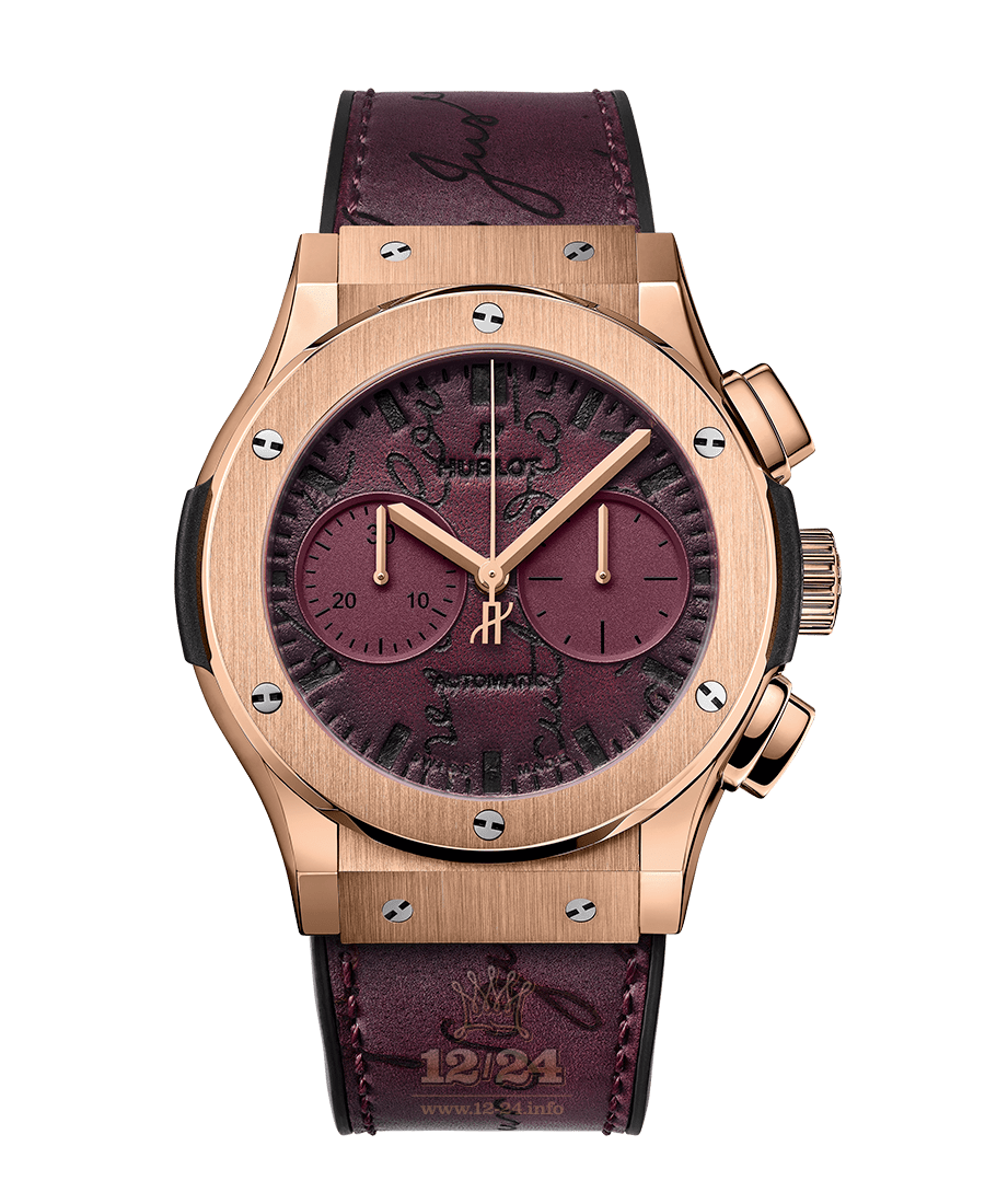 Hublot Classic Fusion Watch 521.OX.O50V.VR.BER18 45 mm Pink gold Case Red Dial