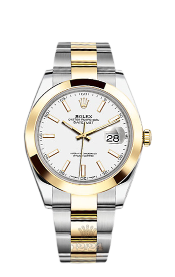 Rolex Datejust Watch 126303-0015 41 mm Steel / Yellow gold Case White Dial