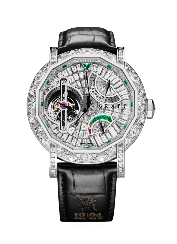 Graff MasterGraff Watch Diamond-MasterGraff-Tourbillon 45 mm White gold Case Silver Dial