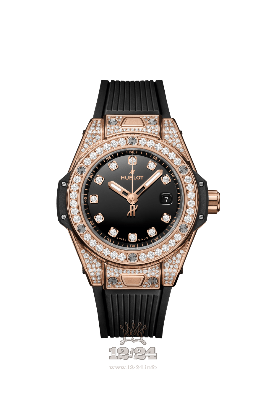 Hublot Big Bang Watch 485.OX.1280.RX.1604 33 mm Pink gold Case Black Dial