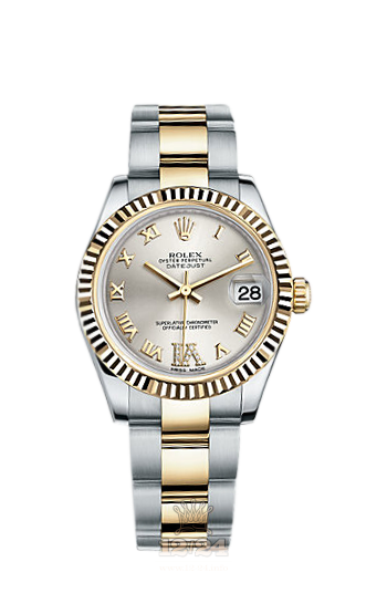 Rolex Lady-Datejust Watch 178273-0094 31 mm Steel / Yellow gold Case Silver Dial