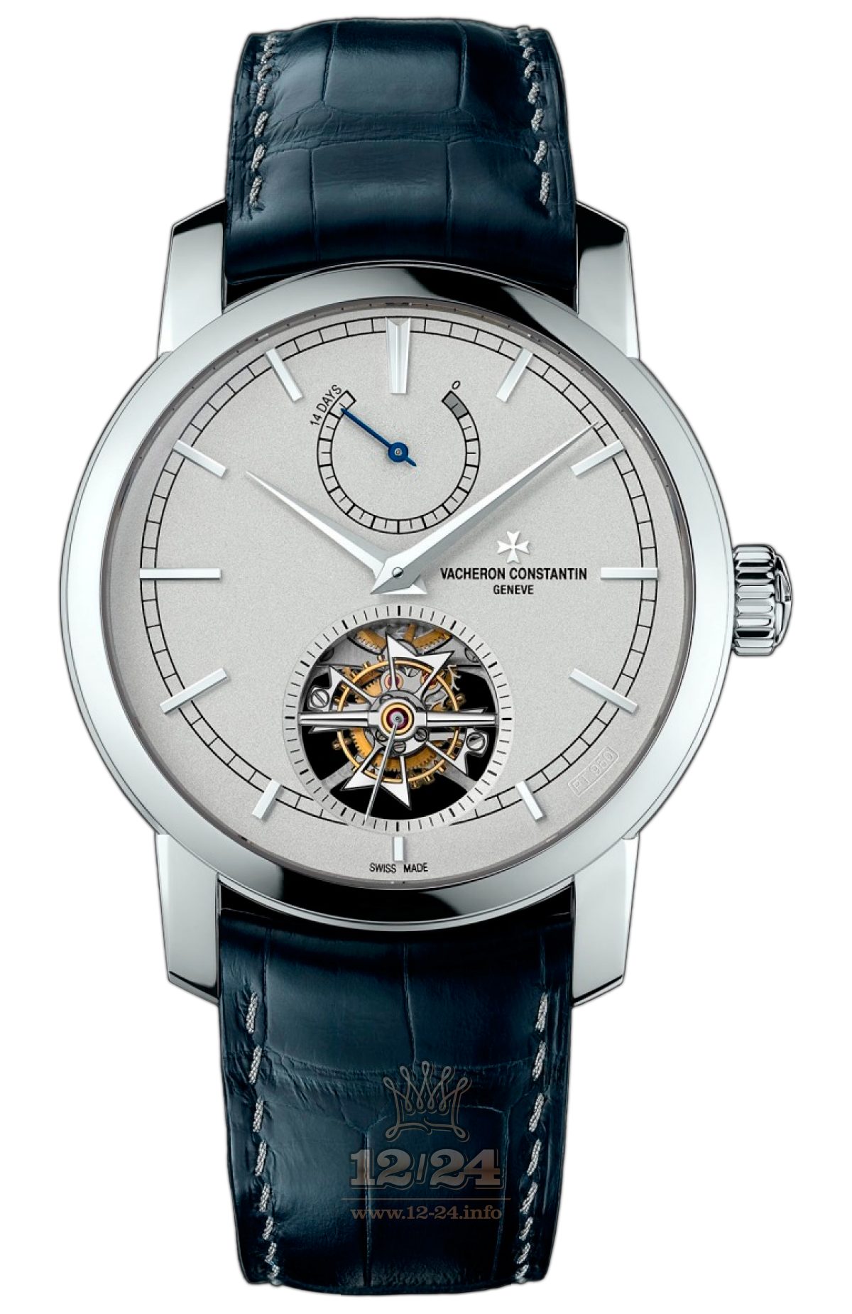Vacheron Constantin Traditionnelle Watch 89000/000P-9843 42 mm Platinum Case Gray Silver Dial