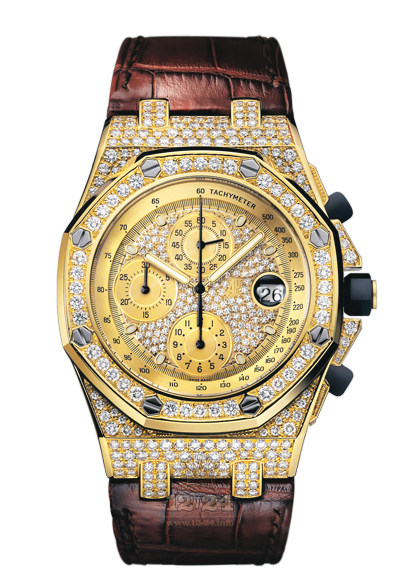 Audemars Piguet Royal Oak Offshore Watch 26067BA.ZZ.D088CR.01 42 mm Yellow gold Case Silver Golden Dial
