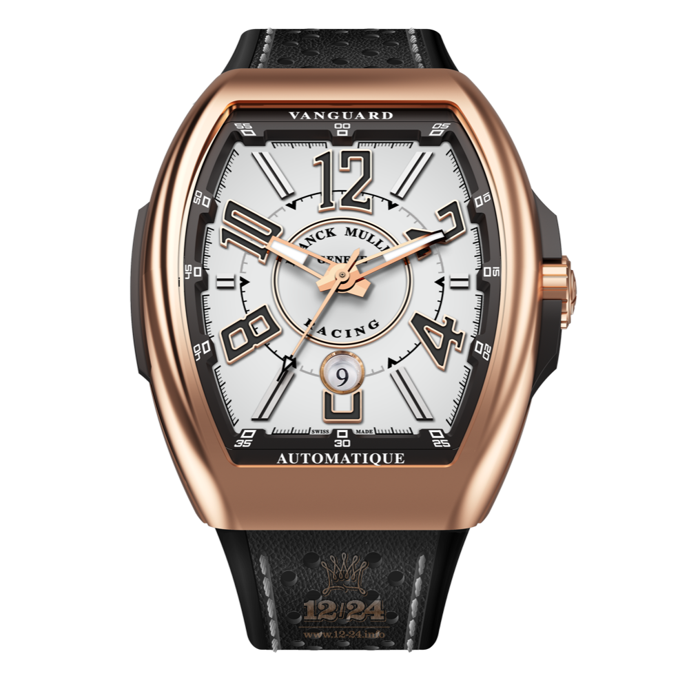 Franck Muller Vanguard Watch V 45 SC DT RACING NR 44 mm Pink gold Case Gray Dial