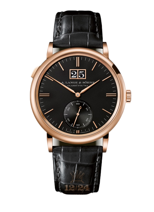 A.Lange & Sohne Saxonia Watch 381.031 38 mm Pink gold Case Black Dial