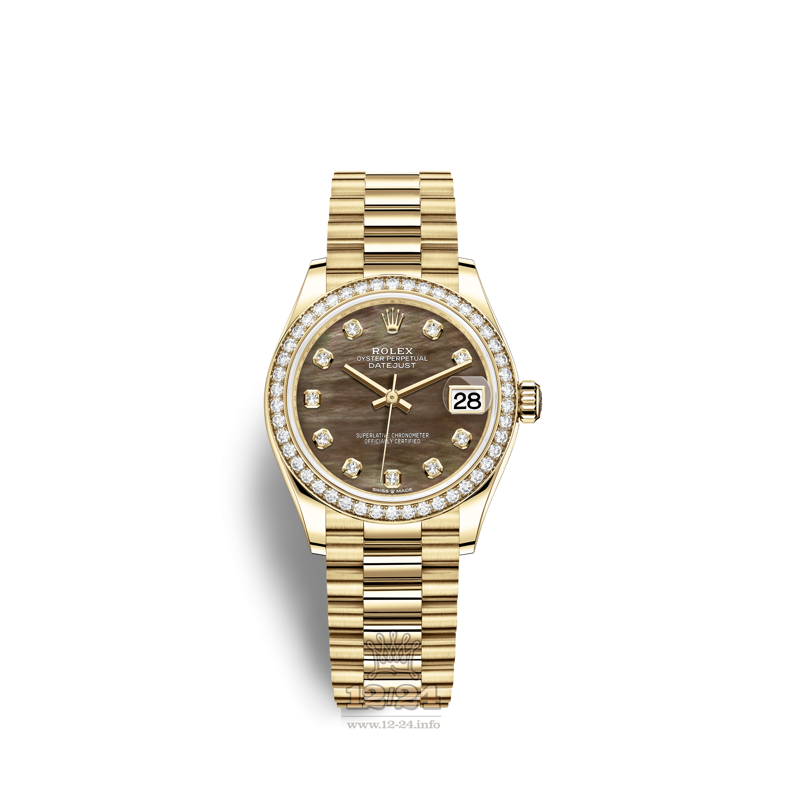 Rolex Datejust Watch 278288rbr-0032 31 mm Yellow gold Case Black Dial