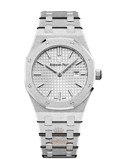 Audemars Piguet Royal Oak Watch 67653BC.GG.1263BC.01 33 mm White gold Case Silver Dial
