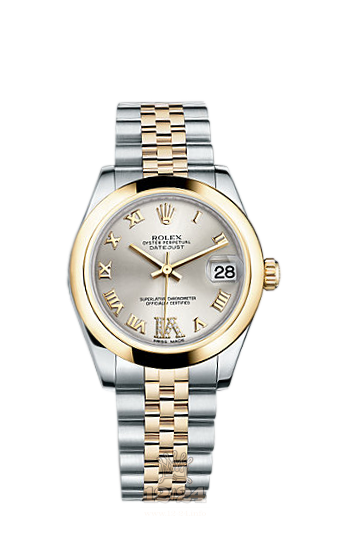 Rolex Lady-Datejust Watch 178243-0080 31 mm Steel / Yellow gold Case Silver Dial