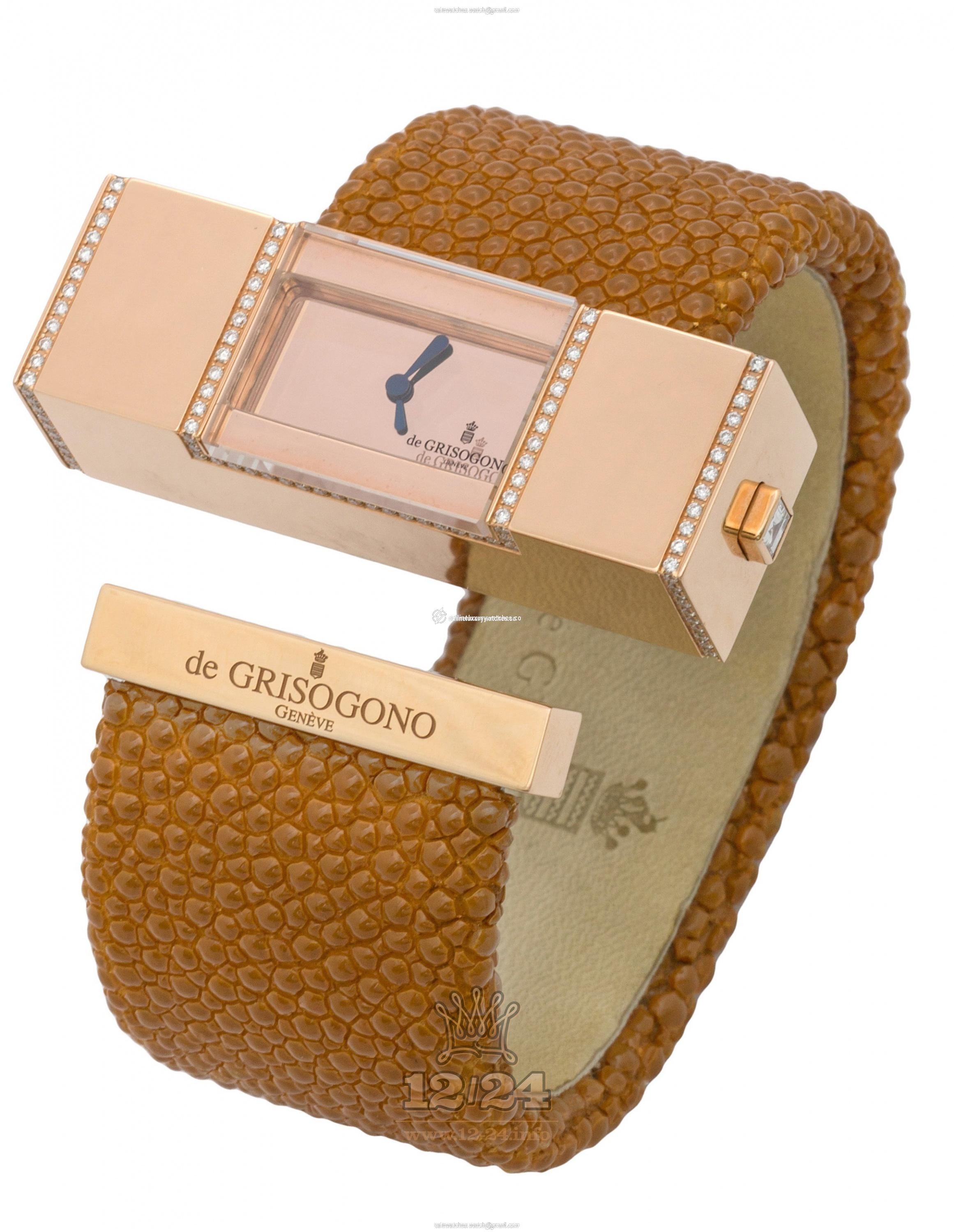 de Grisogono Lipstick Watch Lipstick SQ S04 30 mm Pink gold Case Golden Dial