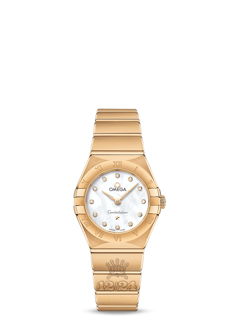 Omega Constellation Watch 131.50.25.60.55.002 25 mm Yellow gold Case White Dial