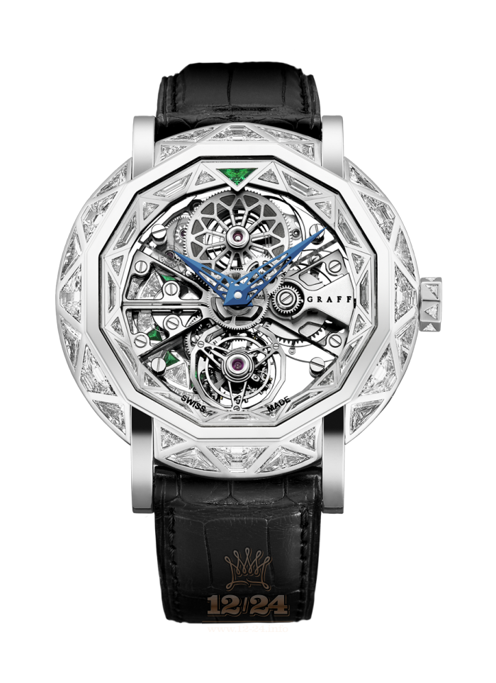 Graff MasterGraff Watch Skeleton-Automatic (1) 48 mm White gold Case Silver Dial