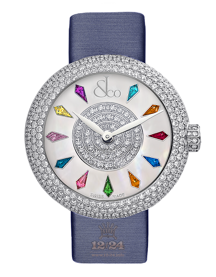 Jacob & Co Ladies Collection Watch BQ030.10.RH.KR.A 44 mm Stainless steel Case White Dial