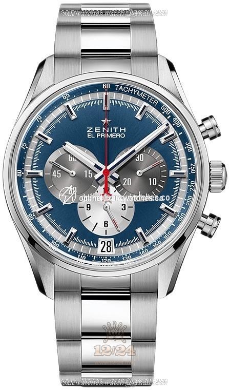 Zenith Chronomaster Watch 03.2040.400/53.M2040 42 mm Stainless steel Case Dark blue Dial