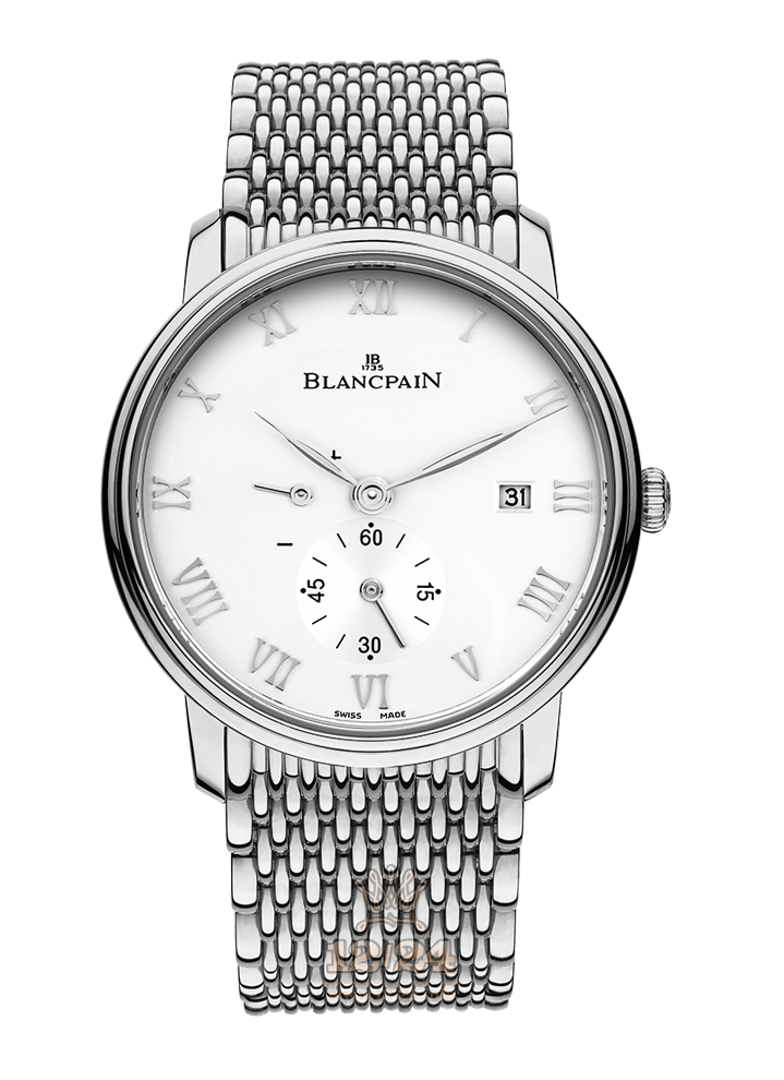 Blancpain Villeret Watch 6606-1127-MMB 40 mm Stainless steel Case White Dial