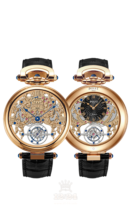 Bovet Fleurier Grandes Complications Watch AIFSQ015 45 mm Pink gold Case Golden Dial