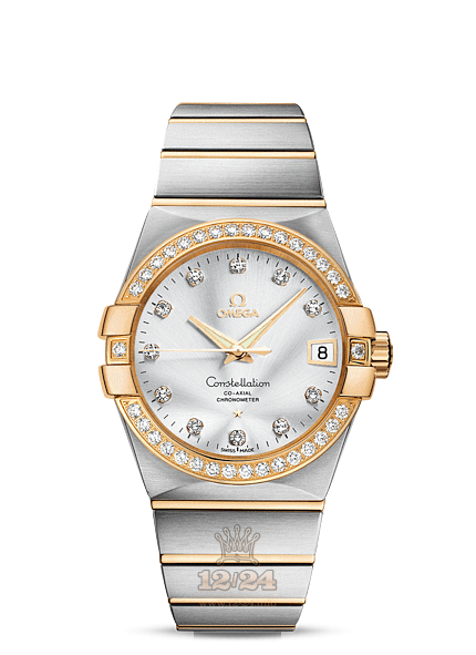 Omega Constellation Watch 123.25.38.21.52.002 38 mm Steel / Yellow gold Case Silver Dial