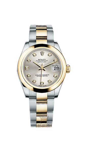 Rolex Lady-Datejust Watch 178243-0022 31 mm Steel / Yellow gold Case Silver Dial