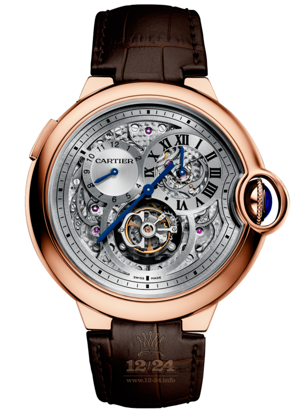 Cartier Ballon Bleu de Cartier Watch W6920045 46 mm Pink gold Case Silver Dial