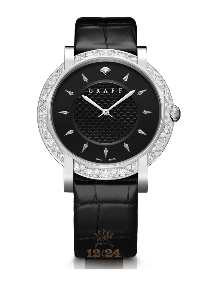 Graff GraffStar Watch GSU43WGBDL 43 mm White gold Case Black Dial