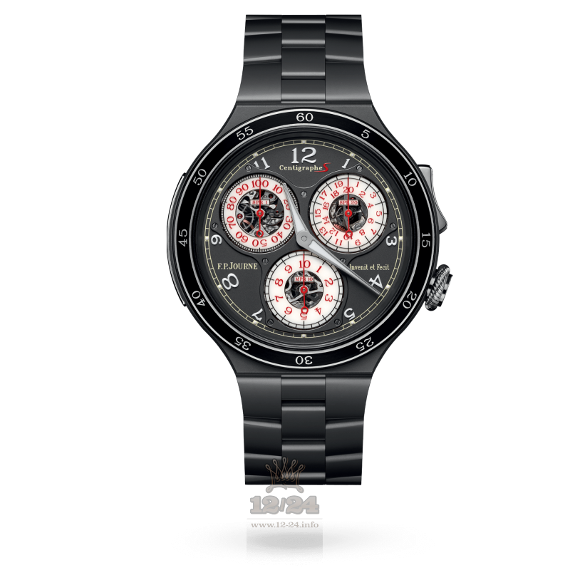 F.P.Journe Linesport Watch centigraphe t 44 mm Titanium Case Black Dial