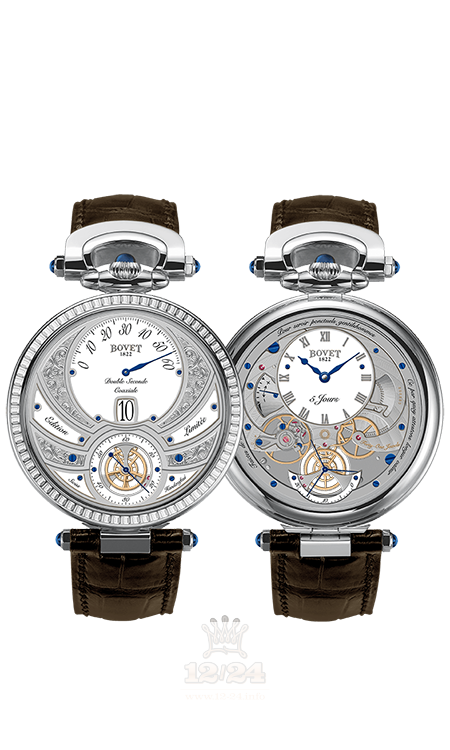 Bovet Fleurier Complications Watch ACHS002-SB1 44 mm White gold Case White Gray Dial