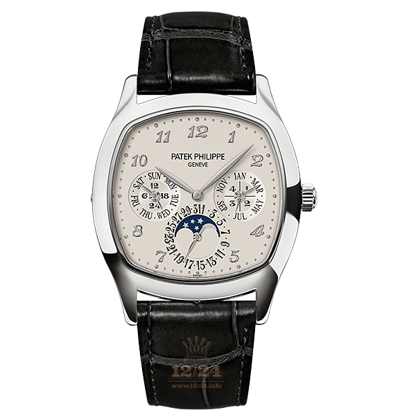 Patek Philippe Grand Complications Watch 5940G-001 37 mm White gold Case White Silver Dial