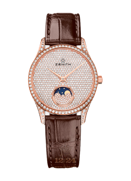 Zenith Elite Watch 22.2310.690/79.C713 33 mm Pink gold Case Silver Dial