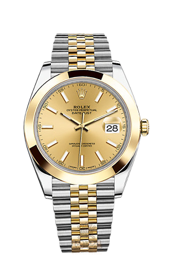 Rolex Datejust Watch 126303-0010 41 mm Steel / Yellow gold Case Golden Dial